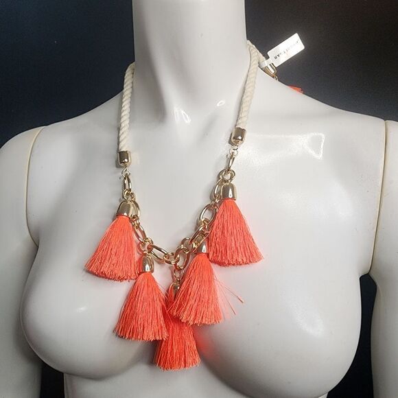 NWT BaubleBar Rope, Chain, & Tassel Necklace - Picture 1 of 4
